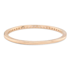 Womens 14k Yellow Gold 0.25CTW Lab Grown Round Diamond Wedding Band 0.8gms Ring