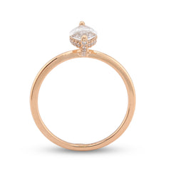 14k Yellow Gold 1CTW Lab Marquise Solitaire Diamond Wedding Ring 2.2g For Womens