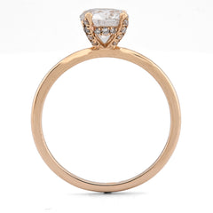 14k Yellow Gold 1CTW Lab Round Solitaire Diamond Wedding Ring 2.2g For Womens