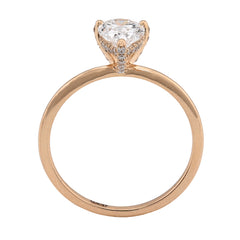 14k Yellow Gold 1 CTW Tear Drop Solitaire Lab Diamond Women Wedding Ring 2.2g