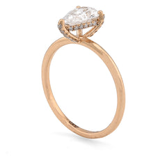 14k Yellow Gold 1 CTW Tear Drop Solitaire Lab Diamond Women Wedding Ring 2.2g