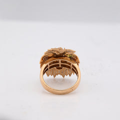 10k Yellow Gold 1.87 CTW Natural Diamond Lion Head Men Pinky Ring 9.6g
