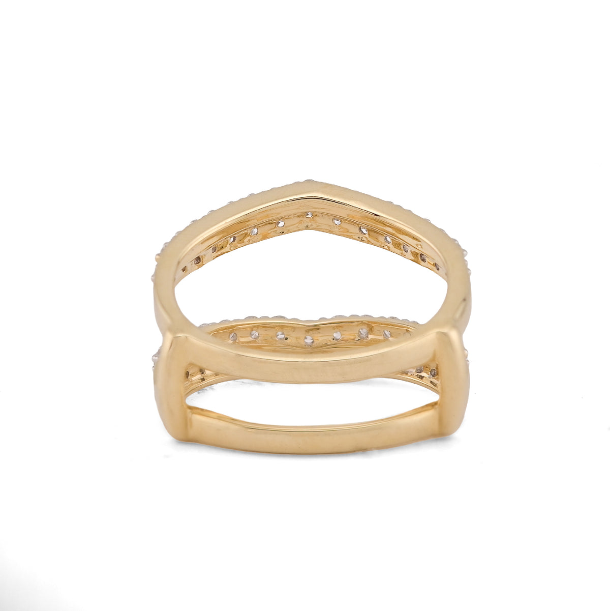 14k Yellow Gold 1.04CTW Lab Diamond Women Engagement Ring 5.4gm