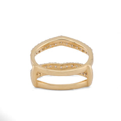14k Yellow Gold 1.04CTW Lab Diamond Women Engagement Ring 5.4gm