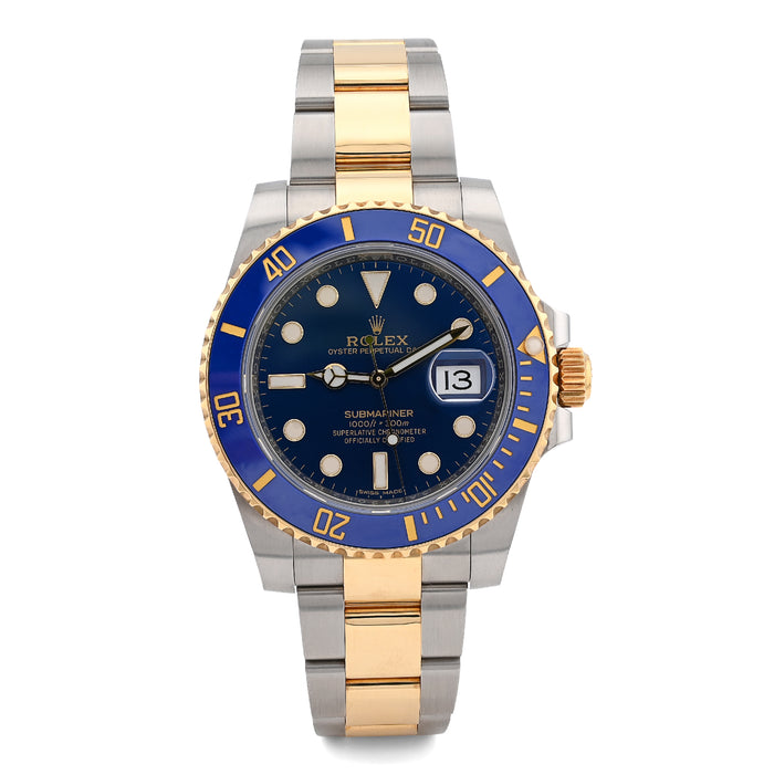 Rolex Submariner 40MM Two-tone 18K Yellow Gold Oyster Band Bluesy 116613LB