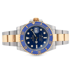 Rolex Submariner 40MM Two-tone 18K Yellow Gold Oyster Band Bluesy 116613LB
