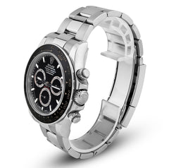 Rolex Daytona Cosmograph Black Panda Dial Ceramic Bezel Steel Oyster Band 40MM Men Watch