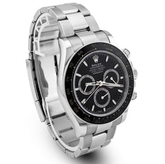 Rolex Daytona Cosmograph Black Panda Dial Ceramic Bezel Steel Oyster Band 40MM Men Watch