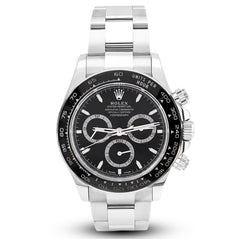 Rolex Daytona Cosmograph Black Panda Dial Ceramic Bezel Steel Oyster Band 40MM Men Watch