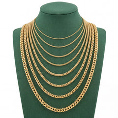 10k Yellow Gold Solid Franco 1.4gms to 37.4gms Chain 0.75MM to 3MM Necklace 14" to 30"