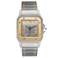 Cartier Santos Galbee 29mm 2 Tone Yellow Gold & Stainless Steel Watch 76817