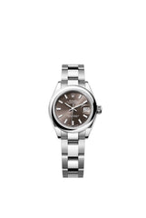 Rolex Datejust 28 Grey Dial Oyster Bracelet Steel Ladies Watch 279160