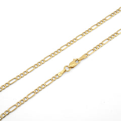 Fine 10k Yellow Gold 3MM Figaro Chain 20 Inches Mens Womens 3.2 grams Necklace