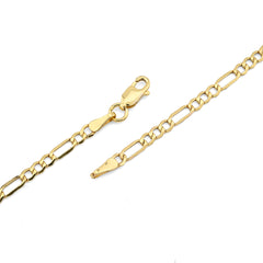 Fine 10k Yellow Gold 3MM Figaro Chain 20 Inches Mens Womens 3.2 grams Necklace
