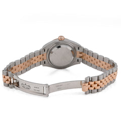 Rolex Datejust 28MM Everrose Gold MOP Face Diamond Dial Fluted Bezel 2 Tone Jubilee Band Watch