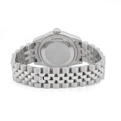 Rolex Datejust 31MM All White MOP Dial Diamond Bezel Jubilee Band Watch