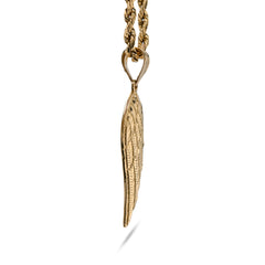 10k Yellow Gold Womens Angel Wing Angel Pendant 1g Charm
