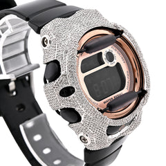 Mens Casio G-Shock Baby G BG-169UG Rose Gold Face 4.5CTW Natural Diamond Womens Watch