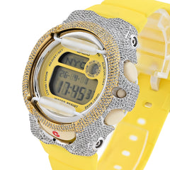 Casio G-Shock Baby G BG-169CH Yellow Face and Strap 4.5CT Natural Diamond Women Watch