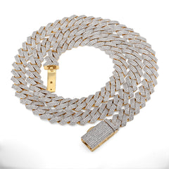 10MM 10k Yellow Gold 24In 10CTW Natural Diamond Cuban Chain Mens 86.1g Necklace