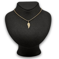 10k Yellow Gold Womens Angel Wing Angel Pendant 1g Charm