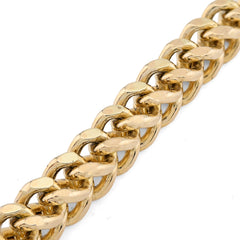 For Mens 8MM Fine 10k Yellow Gold Franco Link Bracelet 33.1grams 9 Inches Armlet