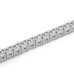 4MM 14k White Gold 9.60CTW Natural Diamond 20 Pointer Men Women Tennis Bracelet 8" 23.2gm