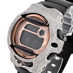 Mens Casio G-Shock Baby G BG-169UG Rose Gold Face 4.5CTW Natural Diamond Womens Watch