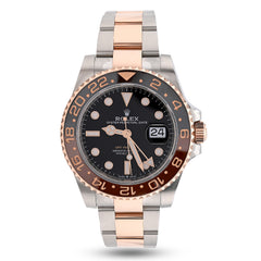 Rolex GMT-Master II Rootbeer 40MM Two-Tone Everose Oyster Band Men Watch 126711CHNR Full Set