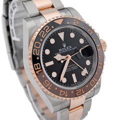 Rolex GMT-Master II Rootbeer 40MM Two-Tone Everose Oyster Band Men Watch 126711CHNR Full Set