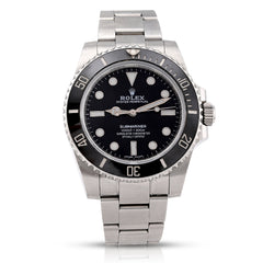 Rolex Submariner 40MM Black Face No Date Men Watch 124060 All Original