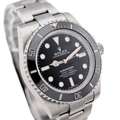 Rolex Submariner 40MM Black Face No Date Men Watch 124060 All Original