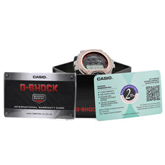 Rose and White 3 CTW Natural Diamonds Digital G-Shock Casio Watch For Mens