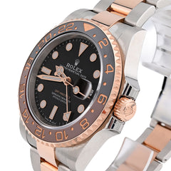 Rolex GMT-Master II Rootbeer 40MM Two-Tone Everose Oyster Band Men Watch 126711CHNR Full Set