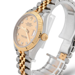 Rolex Datejust 31MM 18K Yellow Gold/SS Diamond Dial Champagne Face Jubilee Bracelet Full SET