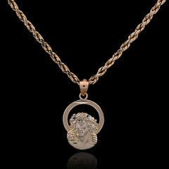 Pure 10k Yellow Gold Womens Jesus Pendant Religious 0.9g Charm