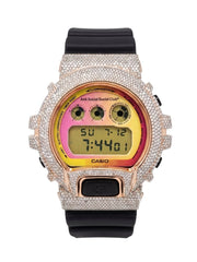 Casio G-Shock DW-6900B Limited Edition 4.6 CT Natural Diamond ASSC Iced Out Watch