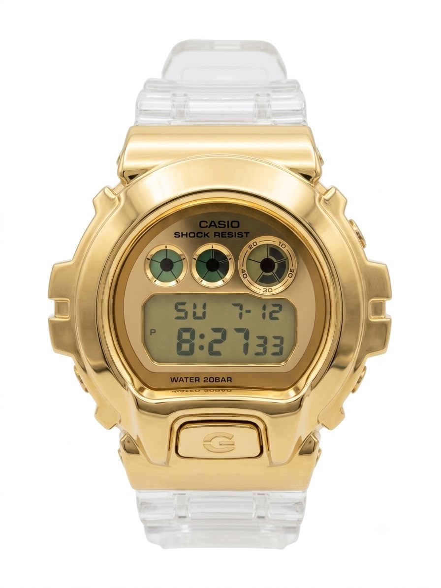 Casio G-Shock GM-6900SG Gold Face Clear Band Digital Men's Watch