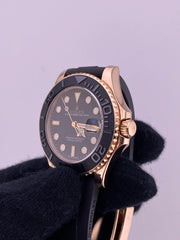 Rolex Yacht-Master 37 Matt Black Dial on Oysterflex Ref. 268655 Card 2018