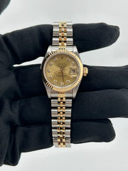 Rolex Datejust Lady Champagne Diamond Dial on Jubilee Ref. 69173 Papers 1999
