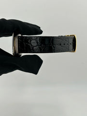 Rolex Datejust 36 Champagne Stick Dial on Generic Black Leather Strap Ref. 16233 1988