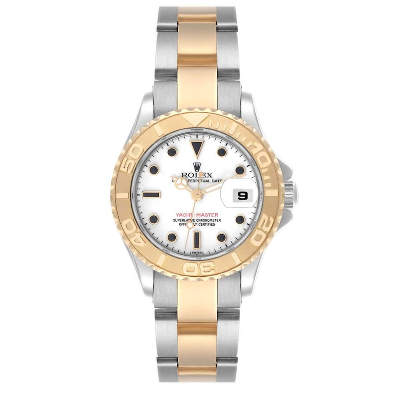 Rolex Yacht-Master Ladies White Dial on Oyster Bracelet Ref. 69623 1998