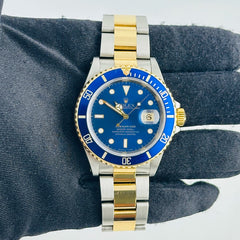 Rolex Submariner Blue Dial on Oyster Bracelet Ref. 16613 1991