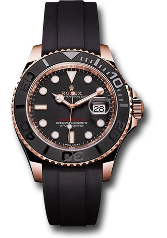 Rolex Yacht-Master 37 Matt Black Dial on Oysterflex Ref. 268655 Card 2018