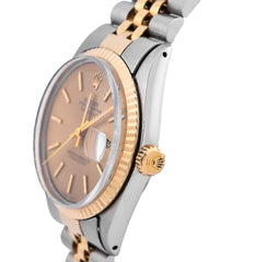 All Original 36MM Rolex Datejust SS/18k Gold Fluted Jubilee Champagne Face Watch