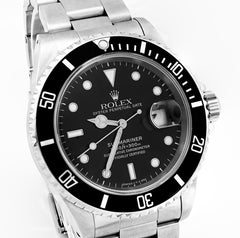 All Factory 40MM Rolex Submariner Stainless OysterSteel Black Face Mens Watch