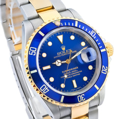 All Factory 40MM Rolex Submariner SS/18k Gold Oyster Band Bluesy Diver Men Watch