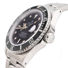 All Factory 40MM Rolex Submariner Stainless OysterSteel Black Face Mens Watch