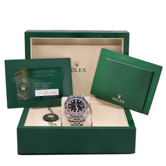 Mens 40MM Rolex GMT-Master II PEPSI Oyster Steel Jubilee Band Watch