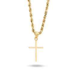10k Yellow Gold Unisex Adults Cross Pendant Religious 0.6g Charm